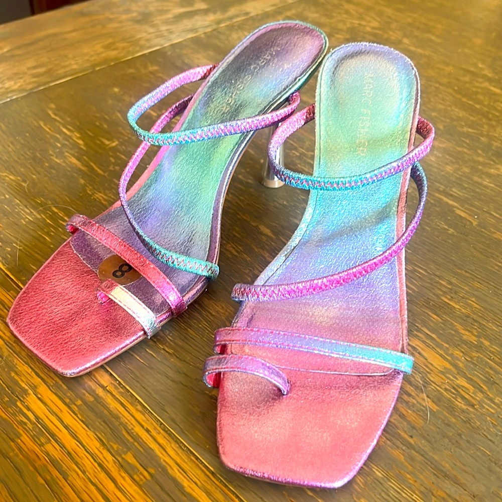 Marc Fisher Iridescent Heels size 8